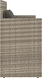 vidaXL - Tuinbank - met - kussens - poly - rattan - lichtgrijs