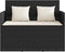 vidaXL - Tuinbank - met - kussens - poly - rattan - zwart