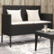 vidaXL - Tuinbank - met - kussens - poly - rattan - zwart