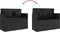 vidaXL - Tuinbank - met - kussens - poly - rattan - zwart