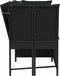 vidaXL - Tuinbank - met - kussens - poly - rattan - zwart