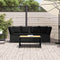 vidaXL - Tuinbank - met - kussens - poly - rattan - zwart