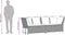 vidaXL - Tuinbank - met - kussens - poly - rattan - zwart