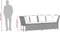 vidaXL - Tuinbank - met - kussens - poly - rattan - zwart