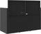 vidaXL - Tuinbank - met - kussens - poly - rattan - zwart