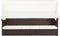 vidaXL - Tuinbank - met - luifel - poly - rattan - bruin