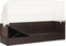 vidaXL - Tuinbank - met - luifel - poly - rattan - bruin