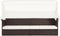 vidaXL - Tuinbank - met - luifel - poly - rattan - bruin