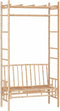 vidaXL - Tuinbank - met - pergola - 116 - cm - bamboe