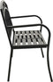 vidaXL-Tuinbank-met-tafel-120-cm-staal-zwart
