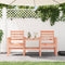 vidaXL - Tuinbank - met - tafel - 2-zits - massief - douglashout