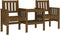 vidaXL - Tuinbank - met - tafel - 2-zits - massief - grenenhout - honingbruin