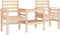 vidaXL - Tuinbank - met - tafel - 2-zits - massief - grenenhout