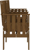 vidaXL - Tuinbank - met - tafel - 2-zits - massief - grenenhout - honingbruin