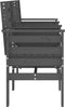 vidaXL - Tuinbank - met - tafel - 2-zits - massief - grenenhout - grijs