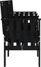 vidaXL - Tuinbank - met - tafel - 2-zits - massief - grenenhout - zwart
