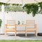 vidaXL - Tuinbank - met - tafel - 2-zits - massief - grenenhout