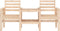 vidaXL - Tuinbank - met - tafel - 2-zits - massief - grenenhout