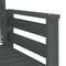 vidaXL - Tuinbank - met - tafel - 2-zits - massief - grenenhout - grijs