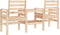 vidaXL - Tuinbank - met - tafel - 2-zits - massief - grenenhout