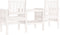 vidaXL - Tuinbank - met - tafel - 2-zits - massief - grenenhout - wit