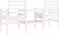 vidaXL - Tuinbank - met - tafel - 2-zits - massief - grenenhout - wit