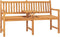 vidaXL - Tuinbank - met - tafel - 3-zits - 150 - cm - massief - teakhout