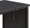 vidaXL - Tuinbank - met - tafel - en - kussens - L-vormig - poly - rattan - zwart