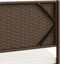 vidaXL - Tuinbank - met - tafel - en - kussens - L-vormig - poly - rattan - bruin