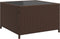 vidaXL - Tuinbank - met - tafel - en - kussens - L-vormig - poly - rattan - bruin