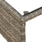 vidaXL - Tuinbank - met - tafel - en - kussens - L-vormig - poly - rattan - grijs