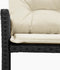vidaXL - Tuinbank - met - tafel - en - kussens - L-vormig - poly - rattan - zwart