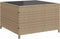 vidaXL - Tuinbank - met - tafel - en - kussens - L-vormig - poly - rattan - beige