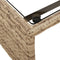 vidaXL - Tuinbank - met - tafel - en - kussens - L-vormig - poly - rattan - beige