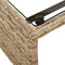 vidaXL - Tuinbank - met - tafel - en - kussens - L-vormig - poly - rattan - beige