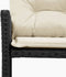 vidaXL - Tuinbank - met - tafel - en - kussens - L-vormig - poly - rattan - zwart