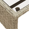 vidaXL - Tuinbank - met - tafel - en - kussens - L-vormig - poly - rattan - lichtgrijs
