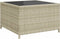 vidaXL - Tuinbank - met - tafel - en - kussens - L-vormig - poly - rattan - lichtgrijs