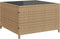 vidaXL - Tuinbank - met - tafel - en - kussens - L-vormig - poly - rattan - beige