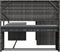 vidaXL - Tuinbank - met - tafel - en - kussens - L-vormig - poly - rattan - grijs