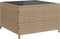 vidaXL - Tuinbank - met - tafel - en - kussens - L-vormig - poly - rattan - beige