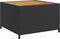 vidaXL - Tuinbank - met - tafel - en - kussens - L-vormig - poly - rattan - zwart