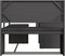 vidaXL - Tuinbank - met - tafel - en - kussens - L-vormig - poly - rattan - zwart