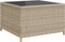 vidaXL - Tuinbank - met - tafel - en - kussens - L-vormig - poly - rattan - lichtgrijs