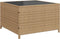 vidaXL - Tuinbank - met - tafel - en - kussens - L-vormig - poly - rattan - beige