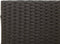vidaXL - Tuinbank - met - tafel - en - kussens - L-vormig - poly - rattan - zwart