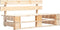 vidaXL - Tuinbank - pallet - hout
