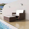 vidaXL - Tuinbank - poly - rattan - bruin