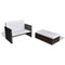 vidaXL - Tuinbank - poly - rattan - bruin