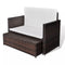 vidaXL - Tuinbank - poly - rattan - bruin